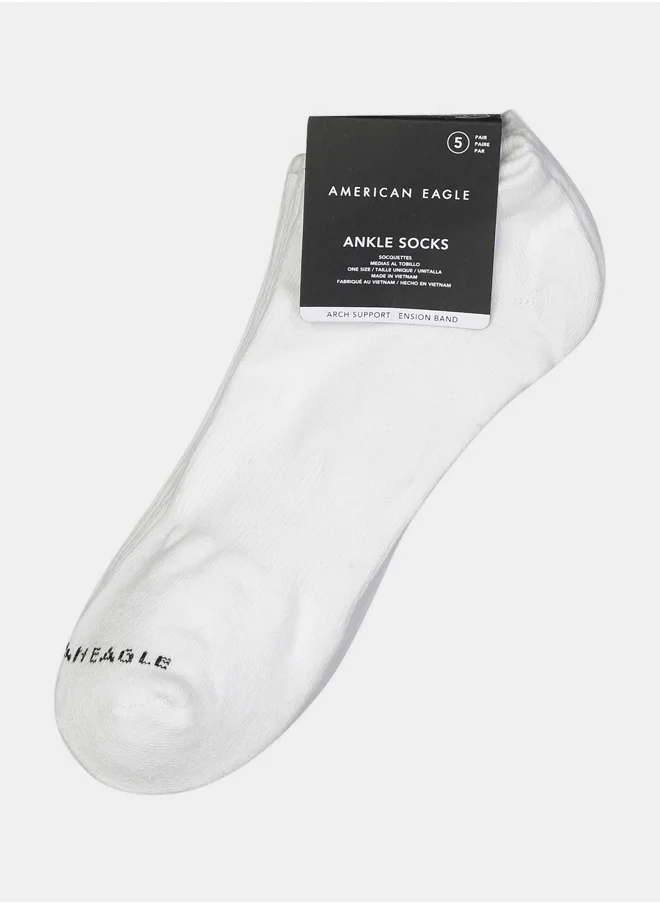 امريكان ايجل AEO Low Cut Socks 5-Pack