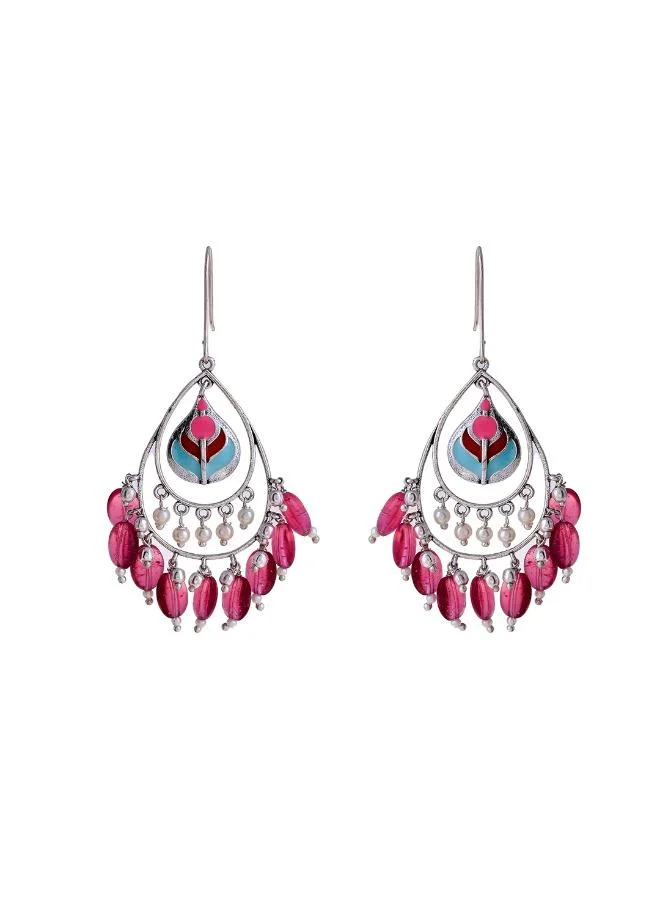 VOYLLA Bagh E Fiza Coloured Beads Earrings
