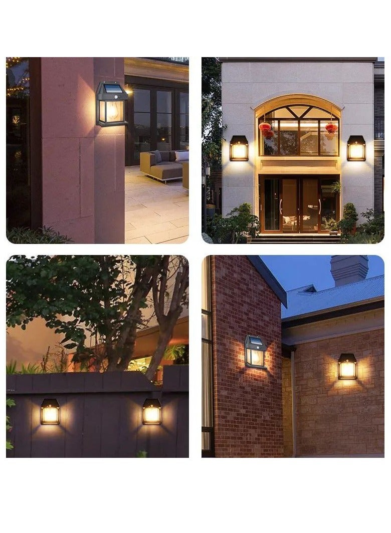 Generic Solar Wall Light Waterproof Motion Sensor 3 Modes for Outdoor (Black)  - Image 4