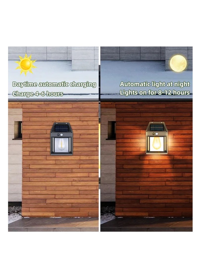 Generic Solar Wall Light Waterproof Motion Sensor 3 Modes for Outdoor (Black)  - Image 5