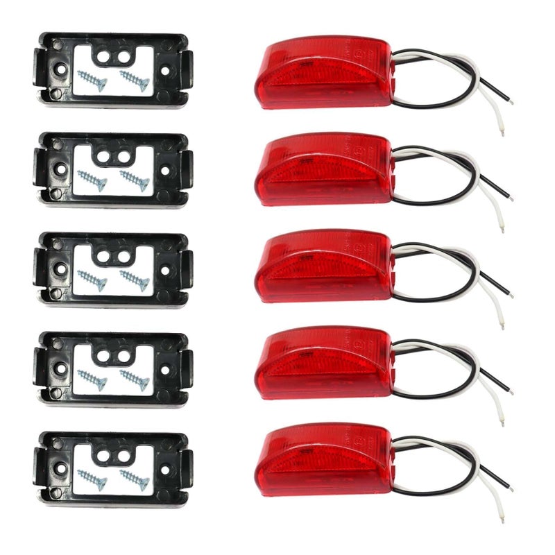 NLQR 5pc OBS Dually Tailgate Light Compatible with Chevrolet Compatible with GMC 3500 C30 19882000 Dual Rear Tailgate Lights - Image 2