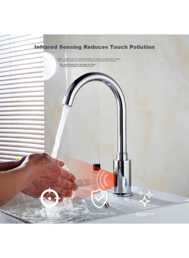 Pollock Blk-5288 Sensor Faucet, Single Cold Sensor Fully Automatic Brass Faucet For Kitchen Sink - Image 1