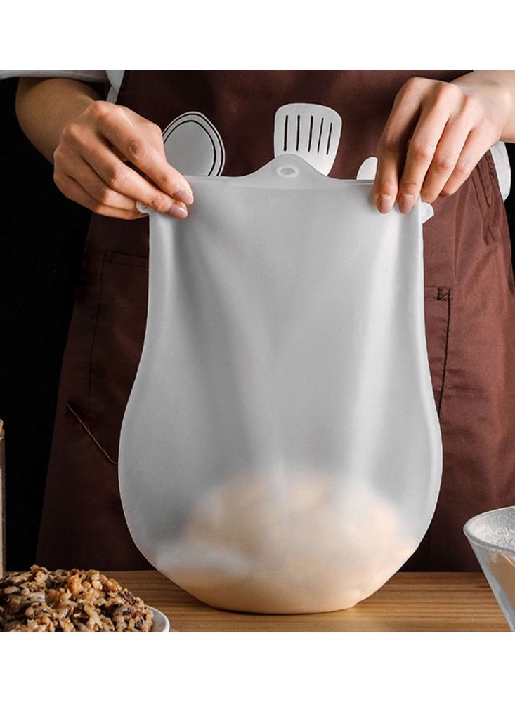 Silicone Dough Bag for Flour Preservation and Fermentation, Dough Mixing Bags Non-Stick Dough Mixing Bags Multifunctional Tool for Bread Pastry Pizza Tortillas  - Image 1