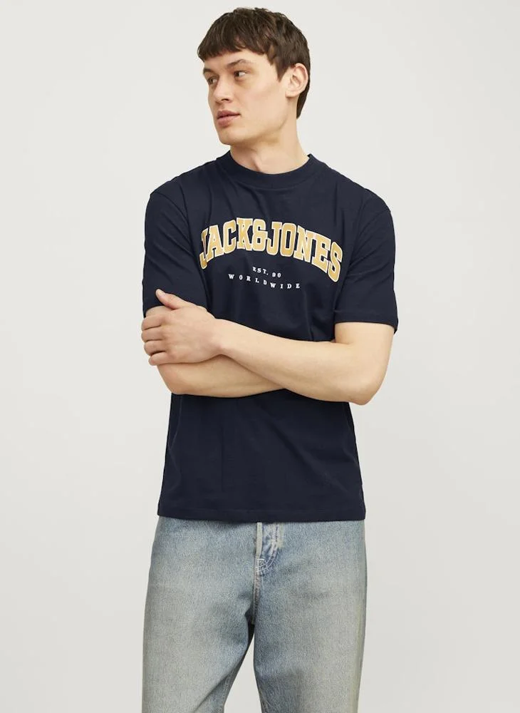 JACK & JONES Logo Crew Neck T-Shirt