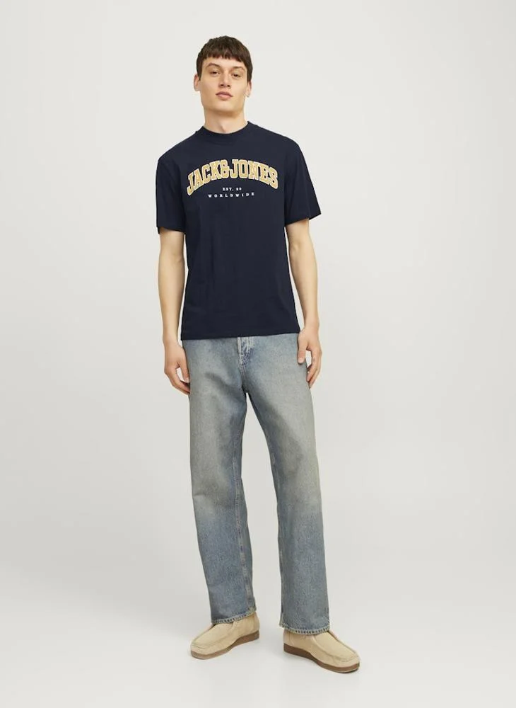 جاك اند جونز Logo Crew Neck T-Shirt