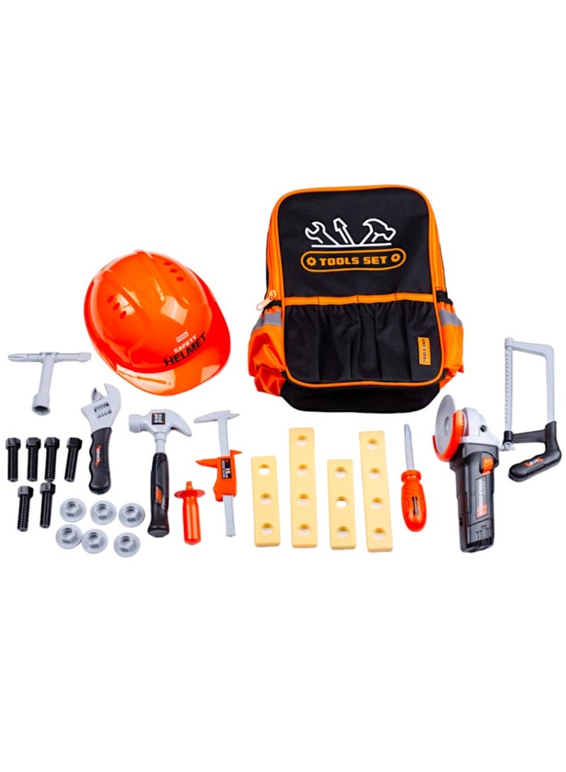 Toy Box Tools Kids Backpack Play Tool Set 26pcs for Boys Girls Birthday Gift Preschool Party Toys Kids  - Image 2