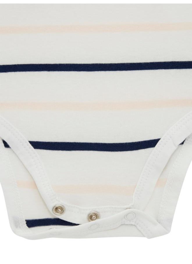 جس Kids Stripe Onesies And Skirt Set  - Image 5