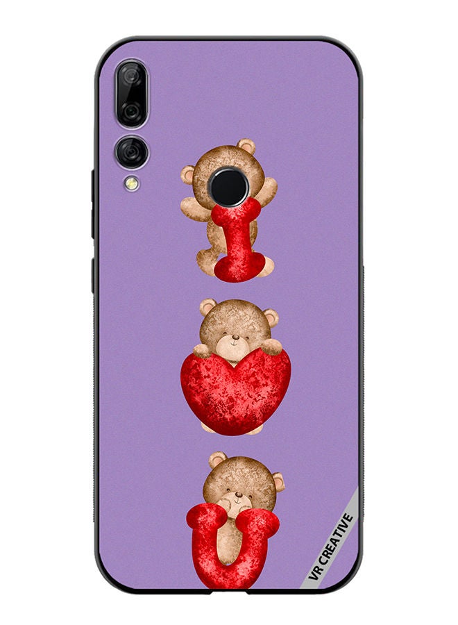 VR CREATIVE Protective Case Cover For Huawei Y9 Prime 2019 Bear I Love You Design Multicolour - Image 1