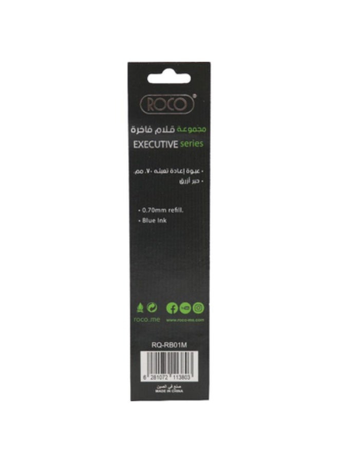 ROCO Lithos Ballpoint Pen Refill Medium Blue - Image 2