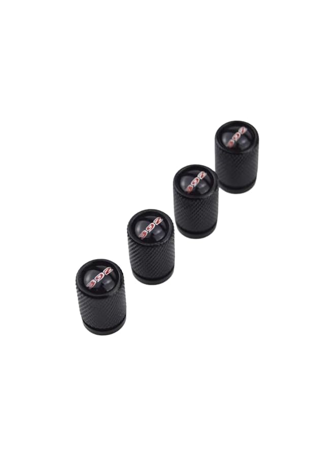 S-TOP (Set of 4) 392 Metal Auto Tire Valve Stem Cap Cover with Resin 392 Emblem Trim for Jeep Wrangler Gladiator Grand Cherokee Rubicon Wagoneer 6.4L V8 HEMI - Image 1