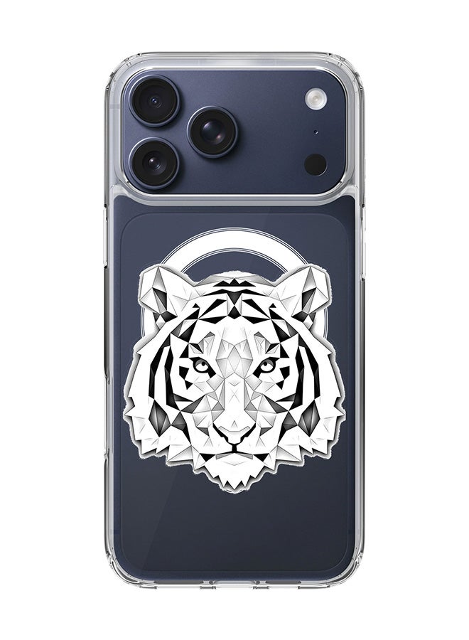 Classic Clear MagSafe Case for iPhone 17 Pro Max , Hybrid Soft Case Flexible Edges Anti Drop TPU PC Gel Thin Transparent Cover [ Designed for iPhone 17 Pro Max ] - Poly Tiger