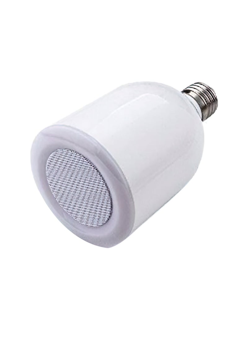 ضوء LED على شكل قمر بجهاز تحكم عن بعد وتقنية البلوتوث ومكبر صوت أبيض