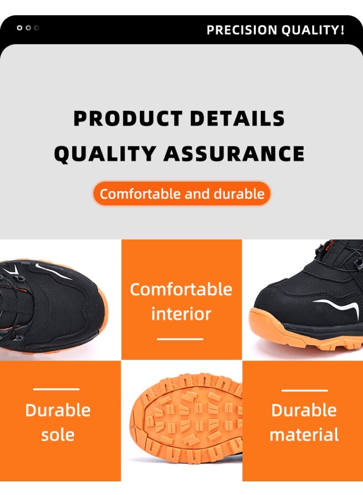 Steel Toe Shoes for Men Lightweight Safety Shoes Comfortable Puncture Proof Slip On Indestructible Work Shoes and Fashion Sneakers. - Image 5