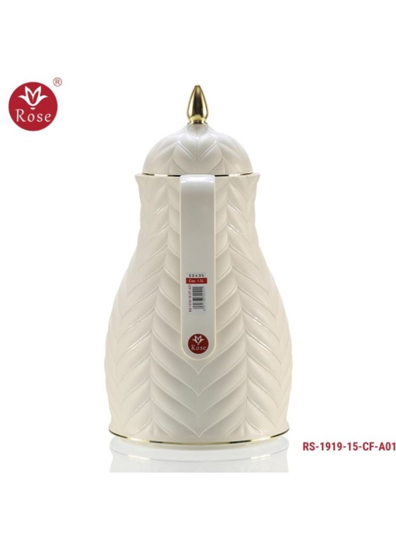 Rose Thermos Coffee Set Consisting Of Three Pieces (Liter And A Half + Liter + Half Liter) - Image 3