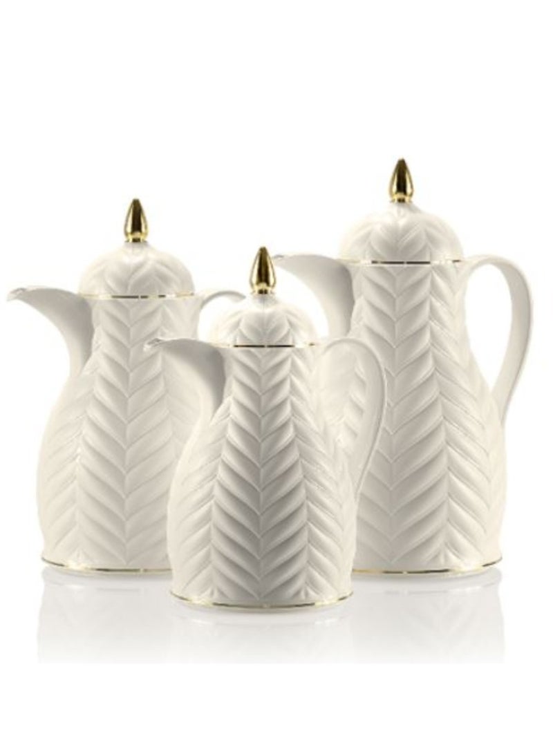 Rose Thermos Coffee Set Consisting Of Three Pieces (Liter And A Half + Liter + Half Liter) - Image 1