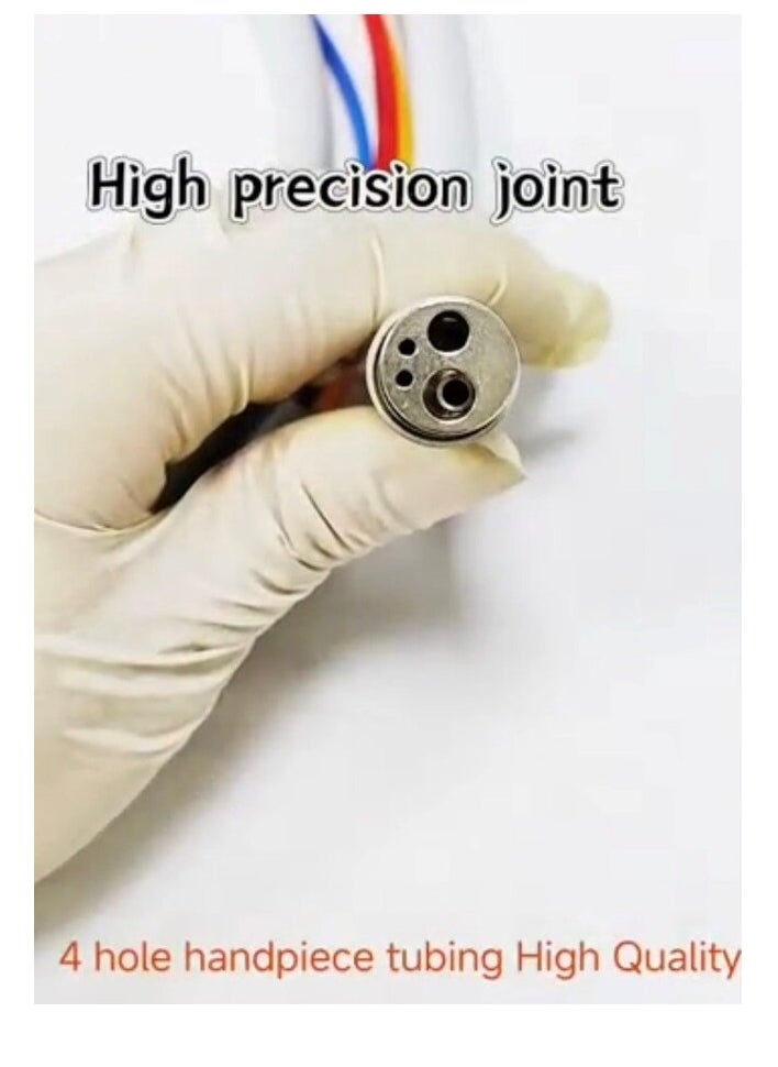 Generic 4-Hole Dental Handpiece Tubing with Metal Connector – Flexible, Durable Hose for Dental Units  - Image 2
