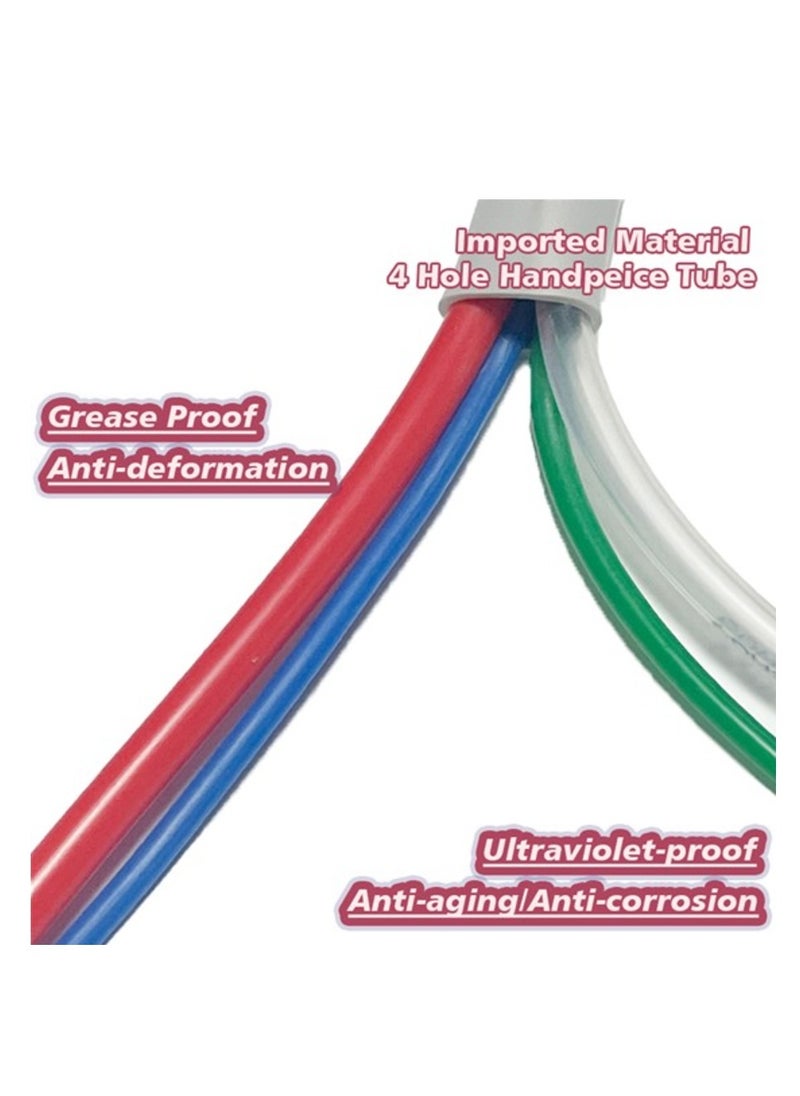 Generic 4-Hole Dental Handpiece Tubing with Metal Connector – Flexible, Durable Hose for Dental Units  - Image 3