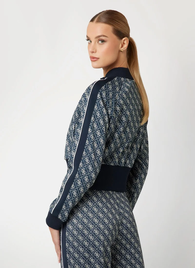 GUESS Embroidered Printed Sweatshirt