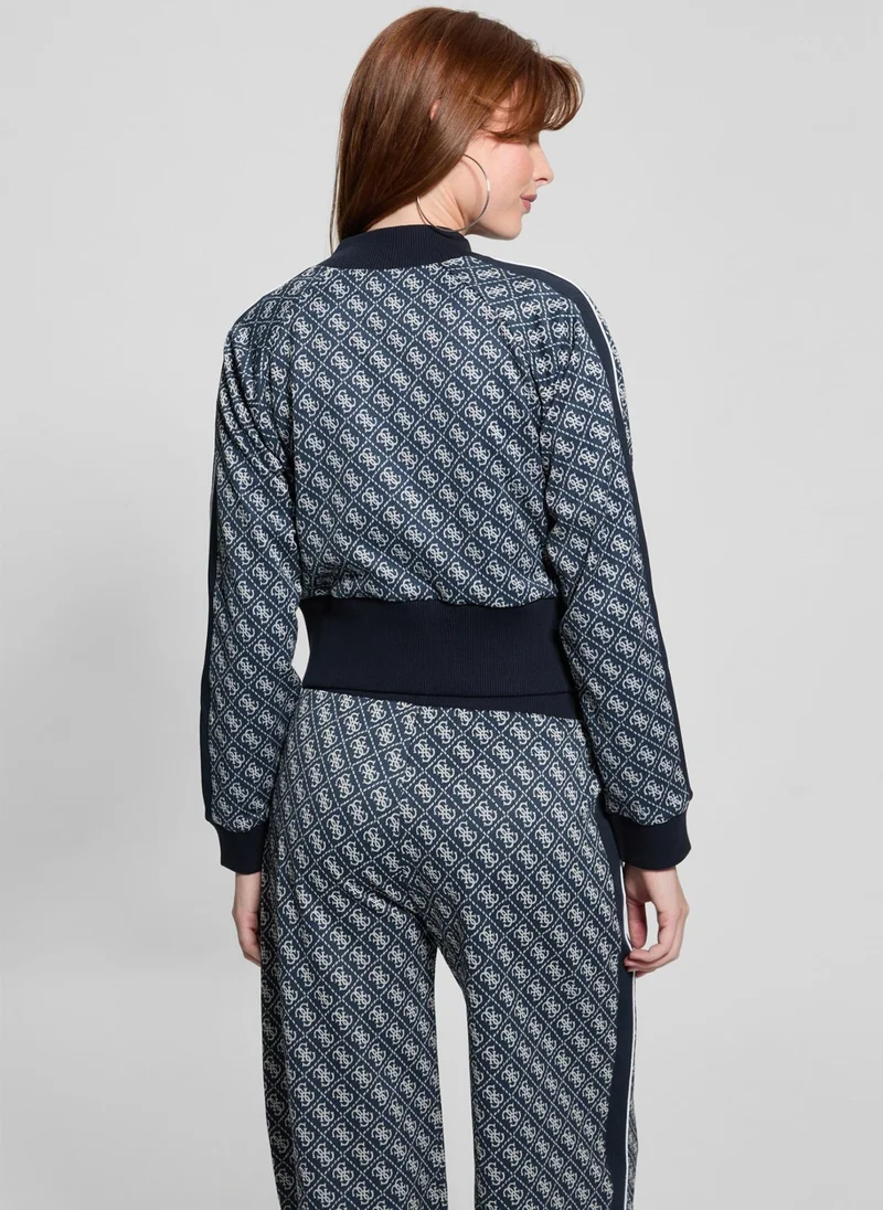 GUESS Embroidered Printed Sweatshirt