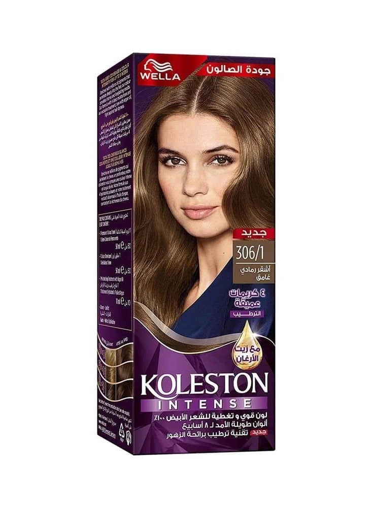 Wella Koleston Wella Koleston Intense Hair Dye - Dark Ash Blonde 306/1 - Image 1