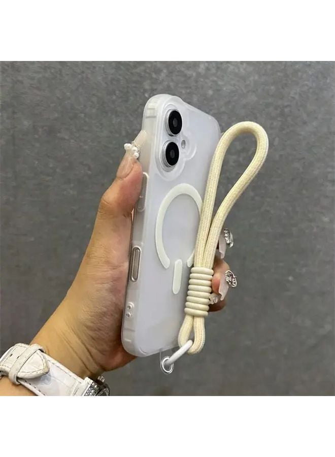 غطاء هاتف أزرق مغناطيسي مضاد للصدمات متوافق مع آيفون 17 - غطاء ذو ملمس ناعم غير لامع - Image 4