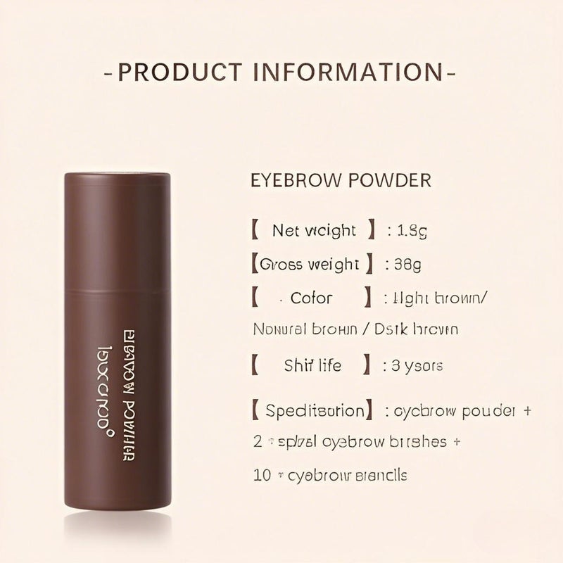 Eyebrow Stamp Stencil Kit Eyebrow Powder Stick Hairline Powder Dark Brown Seal Shadow Powder - Image 5