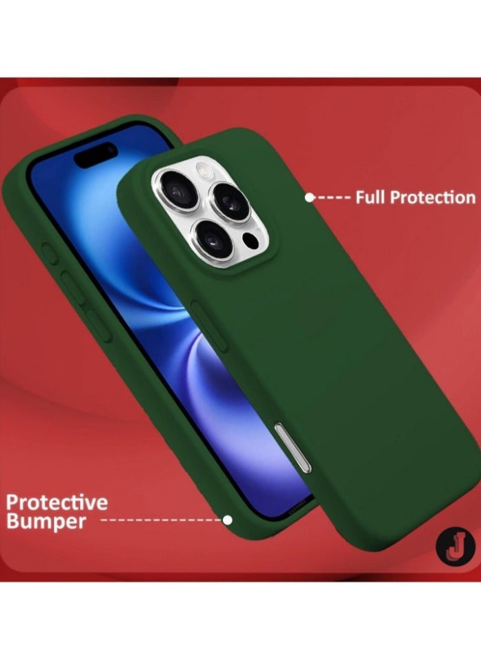 JAJEEK "NEW Liquid Silicone Case for iPhone 16 Pro - Ultra Slim Design with Soft Microfiber Lining & Drop Protection" - Image 4