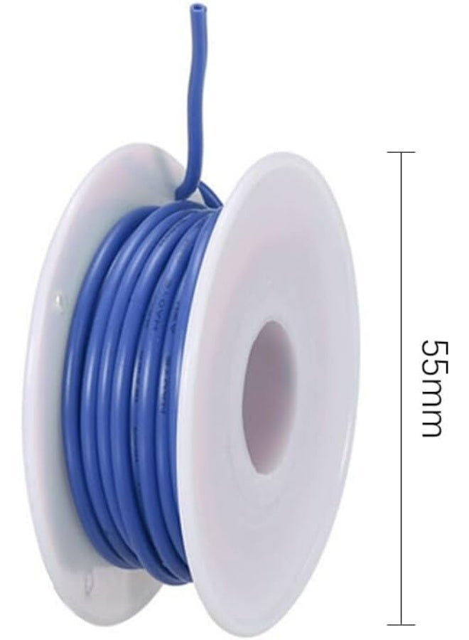 طقم أسلاك سيليكون عيار 22 AWG عدد 5 ألوان إجمالي 25 متر سلك نحاسي مرن متعدد الشعيرات ومقاوم للحرارة للمشاريع اليدوية - Image 2