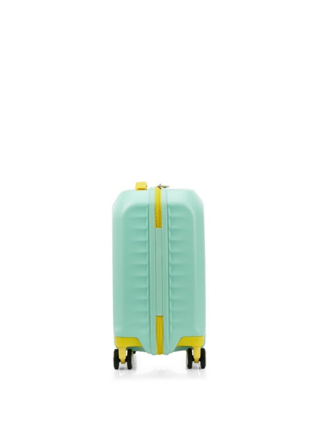 AMERICAN TOURISTER Little Frontec Suitcase for Kids Cabin Size 45 cm / 16 inch, 4 Spinner Wheels, Hard Top, Polycarbonate, Aqua Yellow|Antimicrobial Lining|Multi-Stop Trolley Handle - 3 Years International Warranty - Image 2