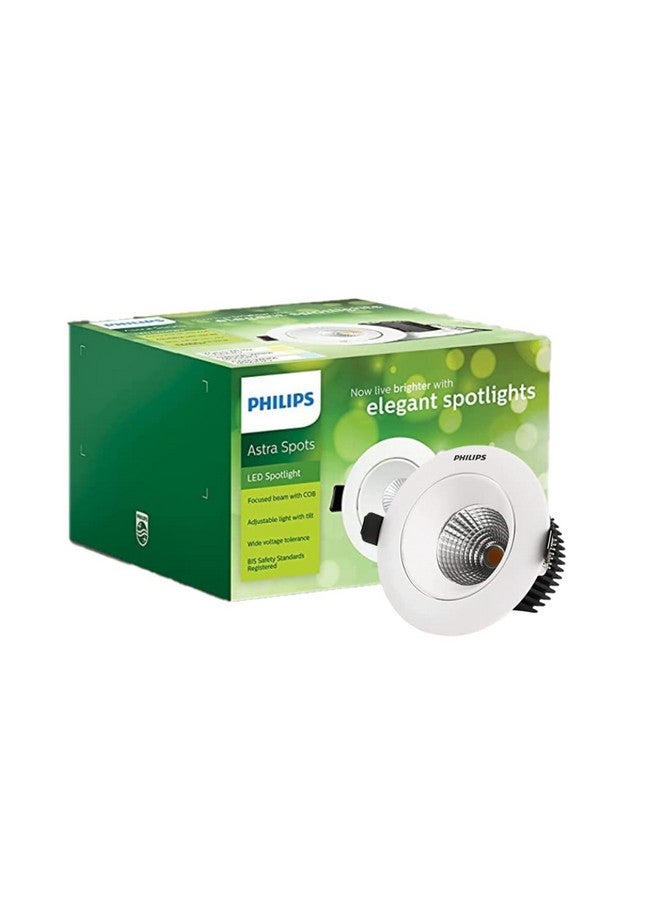 Philips 3W Astra Spot Tilt Natural White Recessed Ceiling Lamp (Pack of 1) - Image 1
