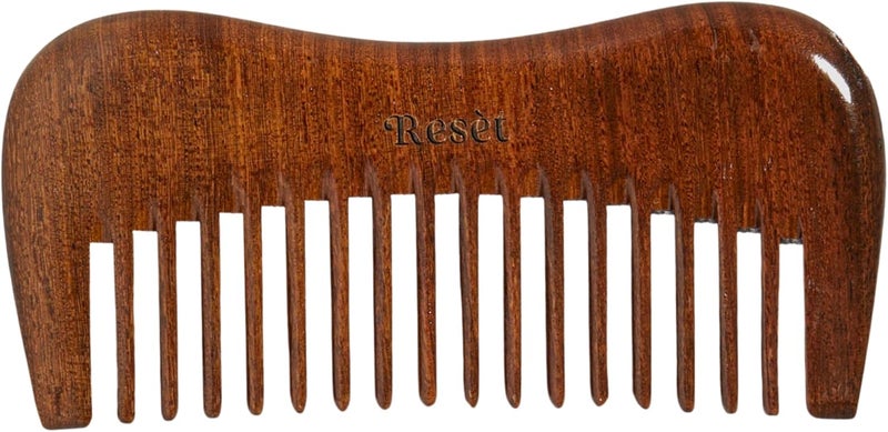 100 Natural Handmade Sandalwood Comb Soft Wide Tooth Wooden Comb for Wet and Dry Hair EcoFriendly AntiStatic for Massage Wooden Hair Detangler for Men and Women