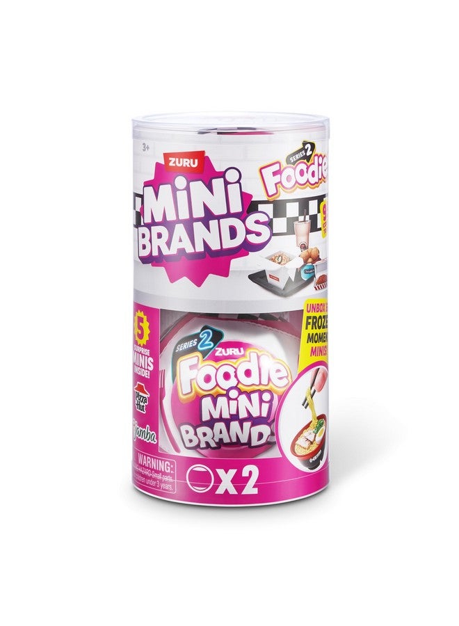 Mini Brands Foodie Series 2 (2 Pack) by ZURU Real Miniature Fast Food Brands Collectible Toy, 5 Mystery Brands for Girls, Teens, Adults, Collectors Perfect Stocking Stuffer and Gift - Image 2