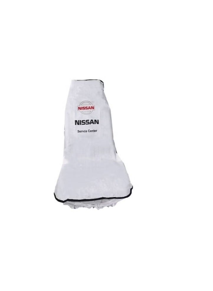 Nissan Nissan white 2-piece driver and passenger seat covers  - Image 4