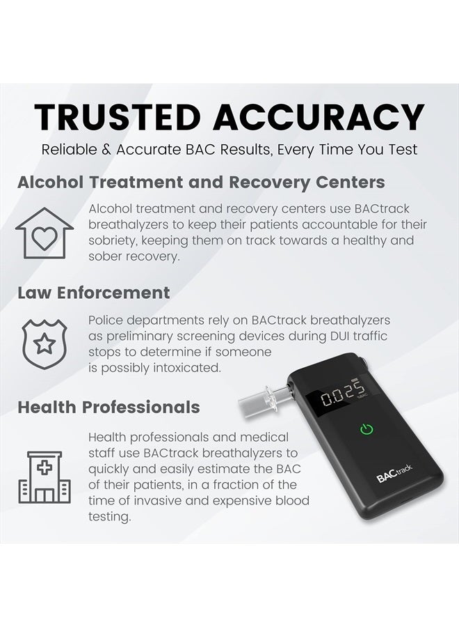 BACtrack Scout Breathalyzer | Professional-Grade Accuracy | DOT & NHTSA Compliant | Portable Breath Alcohol Tester for Personal & Professional Use - Image 3