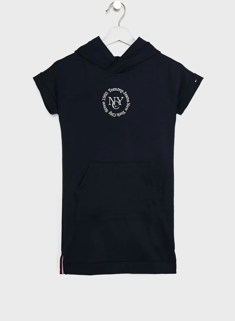 TOMMY HILFIGER Youth Logo Hooded Dress