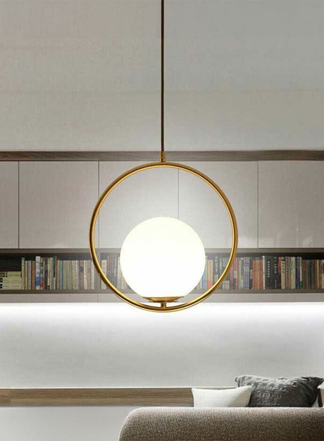 ٍSiera Light Bronze ring hanging lighting and snow globe BB012  - Image 1
