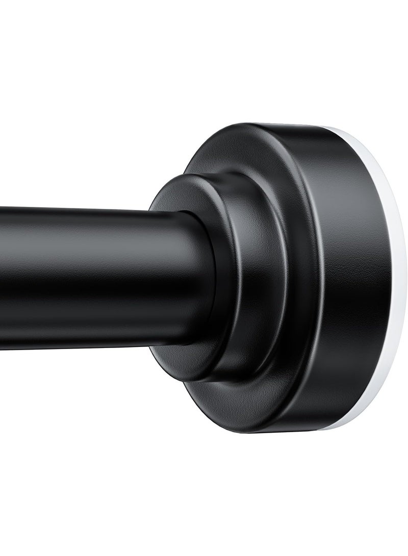 JOGAMS Shower Curtain Rod Adjustable Spring Tension Curtain Rod Never Rust Anti Slip Shower Curtain Rod for Bathroom No Drilling Never Collapse Easy to Use - Image 1