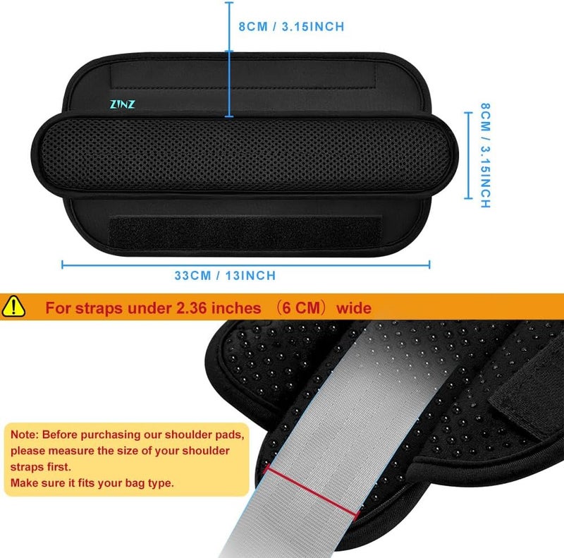 ZINZ Ultra Thick & Breathable Universal Shoulder Pad Cushion for Bag - Long & Comfort - Image 2