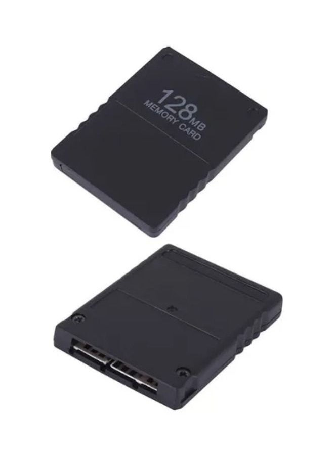 عصا حفظ بيانات لعبة بطاقة الذاكرة سعة 128 ميجابايت لوحدة تحكم ألعاب Sony PlayStation 2