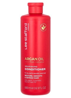 Lee Stafford Argan Oil Nourishing Conditioner For Dry Dull & Naturally Coarse Hair 16.9 fl oz (500 ml) 