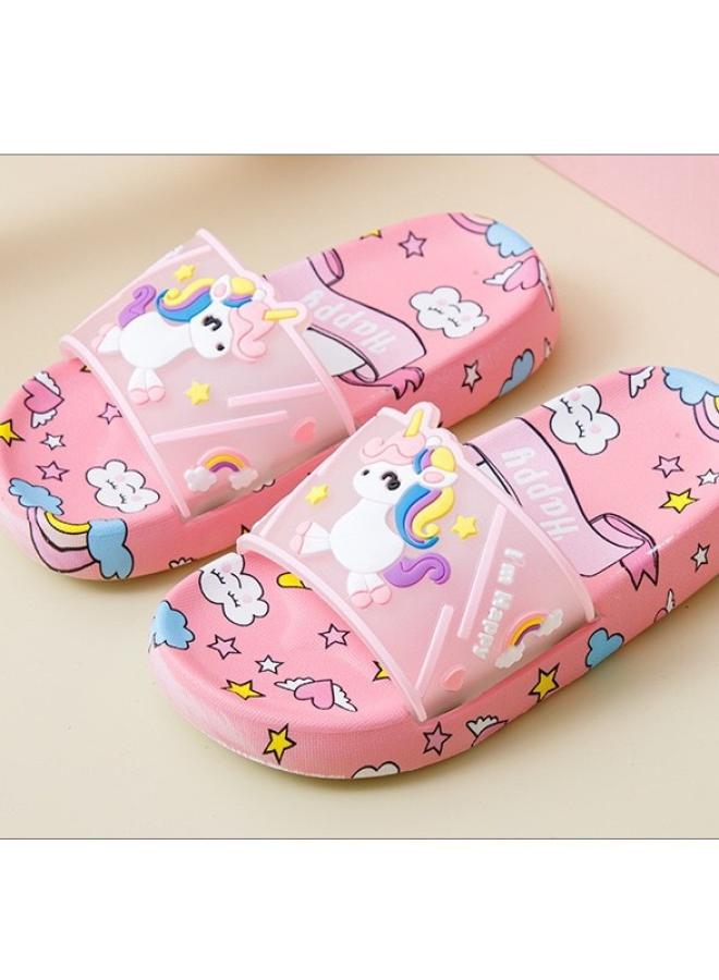 شك أحذية الأطفال الجديدة صنادل وشباشب مانعة للانزلاق كارتون المهر بولي شباشب سفلية ناعمة الأميرة الزي المنزلي مخرج المصنع - Image 3