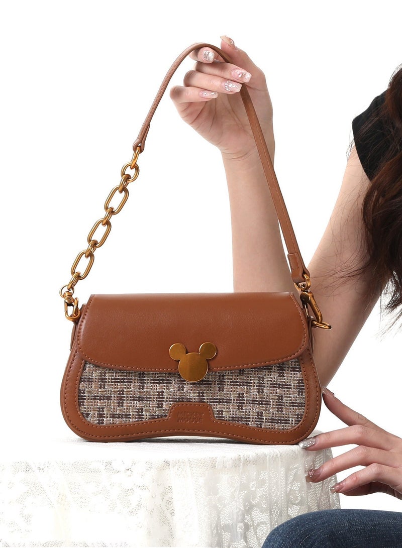 Disney Mickey Mouse Shoulder Bag, Handbag, Women's Crossbody Bag, Casual Bag for School, Going Out, Dating - Image 1