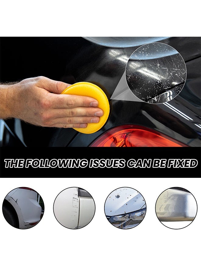 RAYHONG Car Scratch Remover Wax, Car Body Compound, Car Scratch Remover For Deep Scratches, Car Polishing Wax Scratch Remover For Vehicles, Car Scratch Repair Paste, Cars Paint Scratchs Repair Kit With Wipe Sponge - Image 3