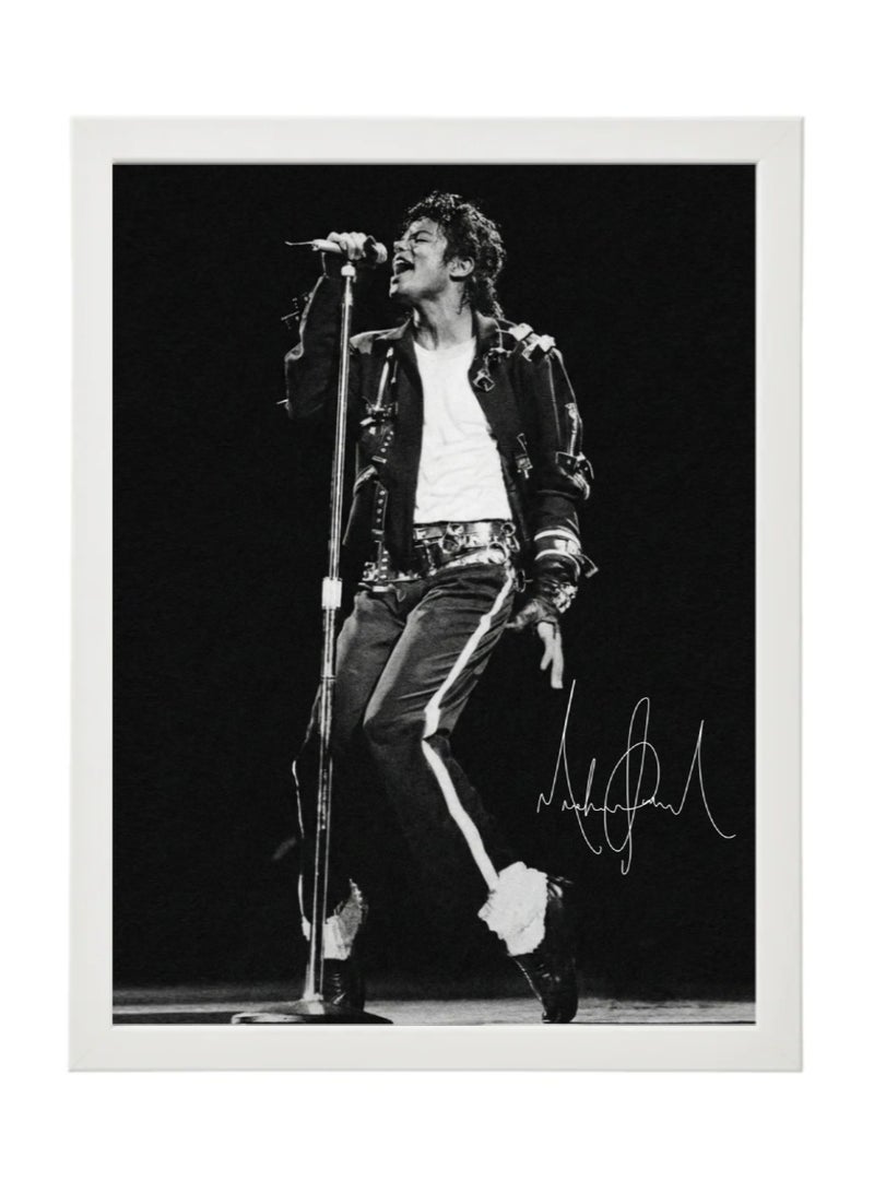 Michael Jackson Printed Autgraph Poster 30x40cm - Music Legend , Pop Icon, King of Pop , gifts for Music Lovers