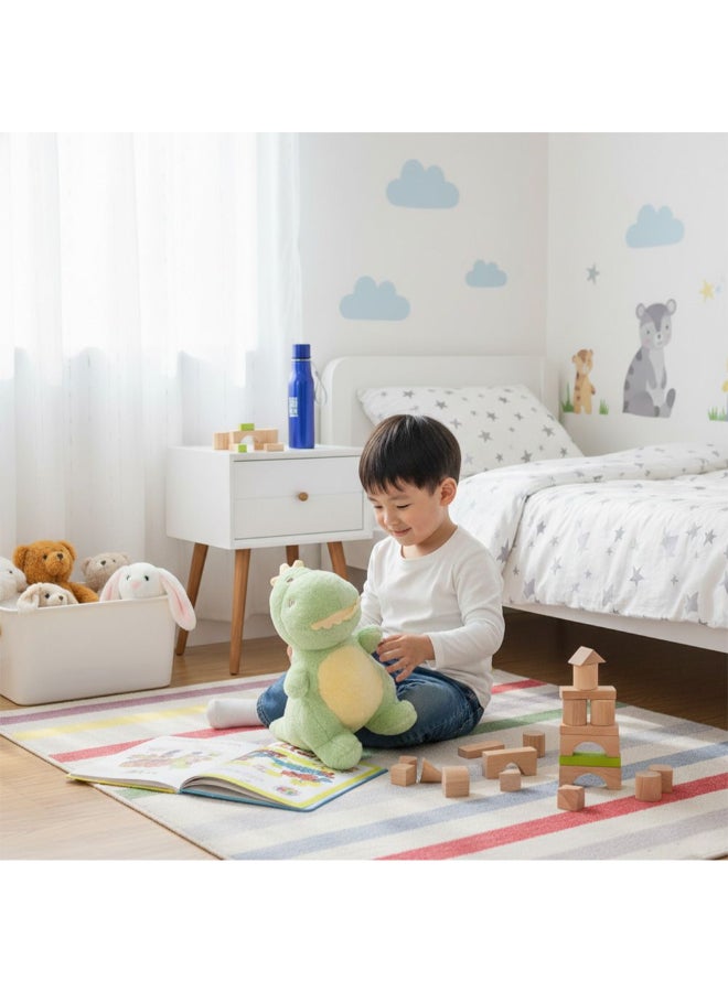 DANUBE HOME دميّة ديناصور ناعمة خضراء بطول 35 سم – حيوان محشو ديناصور واقعي، ناعم ومرحب، هدية رائعة للأطفال - Image 2