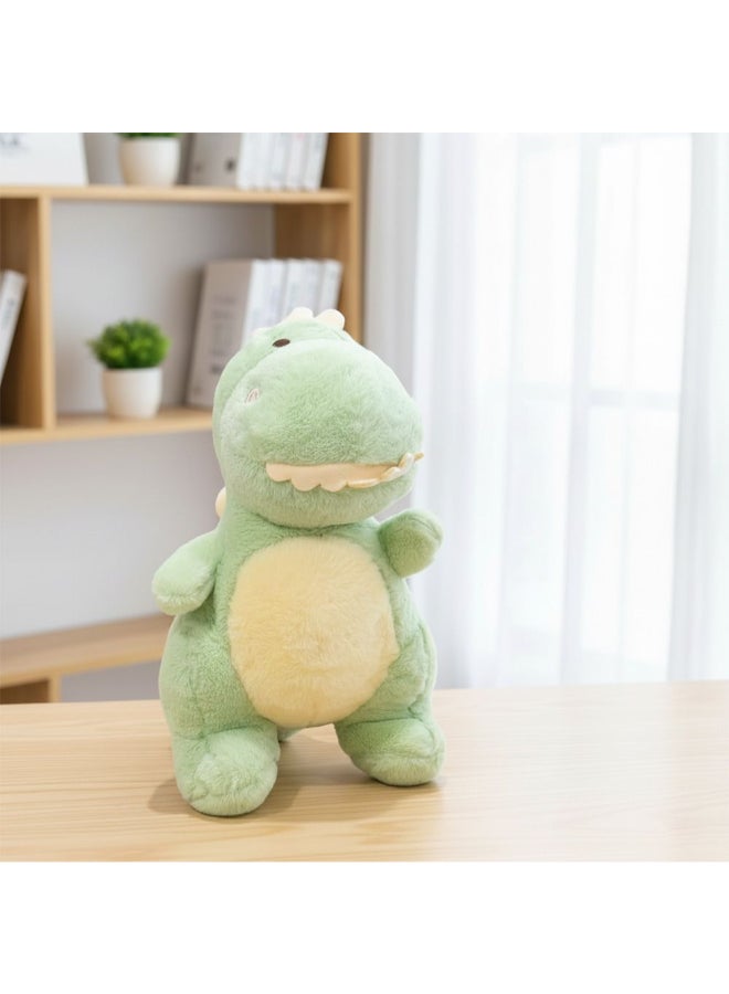 DANUBE HOME دميّة ديناصور ناعمة خضراء بطول 35 سم – حيوان محشو ديناصور واقعي، ناعم ومرحب، هدية رائعة للأطفال - Image 1