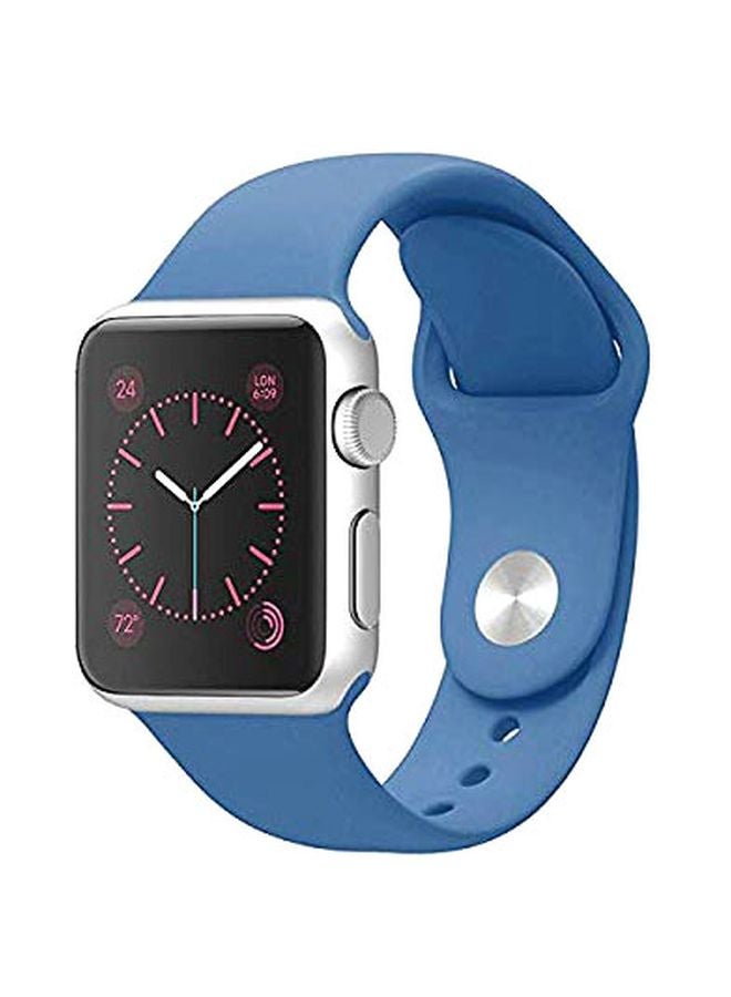 إي وورلد سوار بديل لساعة أبل سيريس 5/ 4/ 3 مقاس 38/ 40 مم أزرق - Image 1