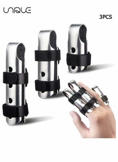 Unique Finger Splint, 3PCS Finger Support Brace Finger Stabilizer for Broken Fingers Straightening Arthritis Knuckle Immobilization,Black(3 Size)  - Image 1