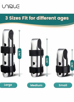 Unique Finger Splint, 3PCS Finger Support Brace Finger Stabilizer for Broken Fingers Straightening Arthritis Knuckle Immobilization,Black(3 Size)  - Image 2