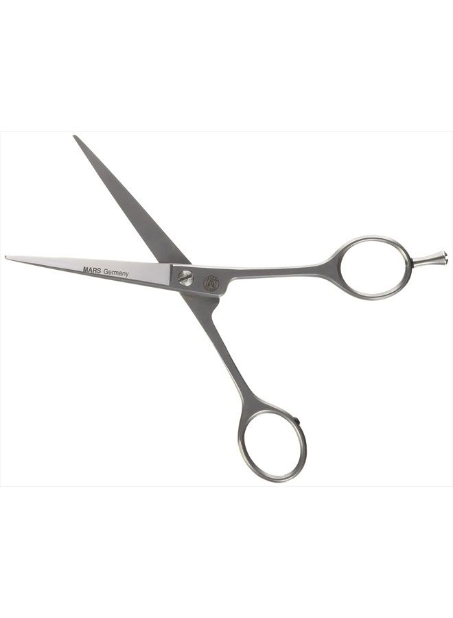Mars Coat King Mars Professional Ergonomic Stainless Steel Hair Cutting Shears with Fingerhook, Microserrated, 6" Length - Image 1